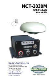 NCT-2030M - NavCom Technology Inc.
