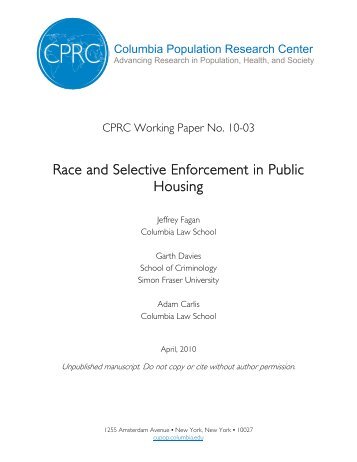 Download Document - CPRC - Columbia University