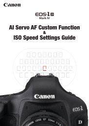 AI Servo AF Custom Function ISO Speed Settings Guide - Canon ...