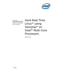 Hard Real time Linux* Using Xenomai* on IntelÂ® Multi-Core ...