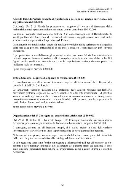 File PDF, 798 KB - Fondazione Cassa di Risparmio di Pistoia e Pescia