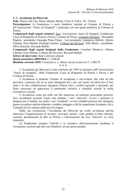 File PDF, 798 KB - Fondazione Cassa di Risparmio di Pistoia e Pescia