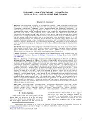 Holostratigraphy of the Kahmah regional Series in Oman, Qatar - HAL