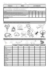 Sciences Bilan 1er trimestre