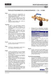 Montagehandleiding Terugstroombeveiliging TBE-CA - Raminex