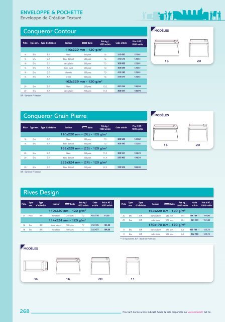 PAPIER, CARTON, ENVELOPPE (Univers complet) - Easy catalogue