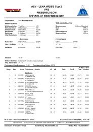 ASV - LENA WEISS Cup 2 VRS RIESENSLALOM ... - SC Halblech