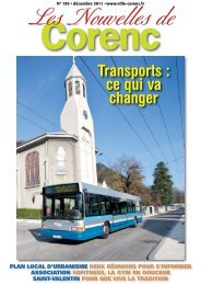 Transports : ce qui va changer - Corenc