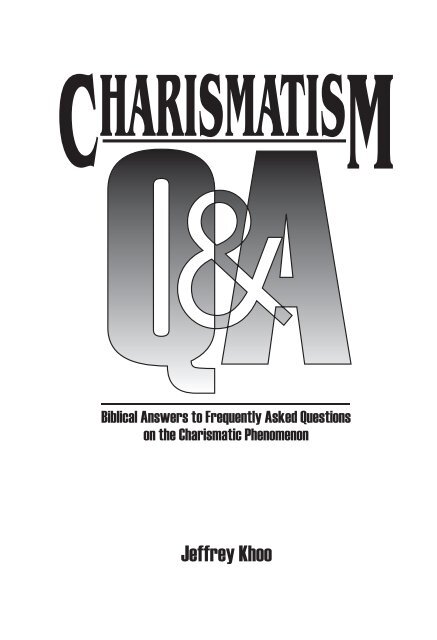 Charismatism Q&Amp;A - Far Eastern Bible College