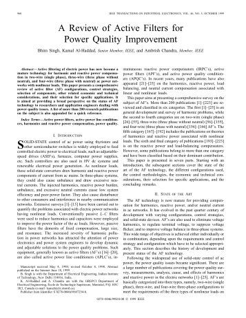 Power quality research papers