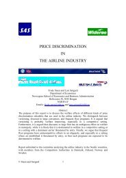 price discrimination in the airline industry - Fagbokforlaget