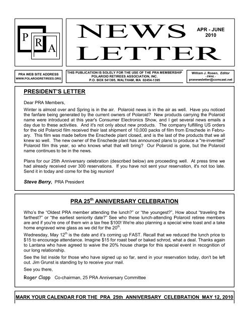 polaroid news, information, notices &amp; articles - Polaroidretirees.org