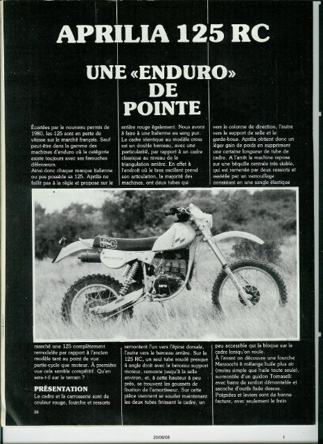 125 RC 1981 - Vintage Aprilia