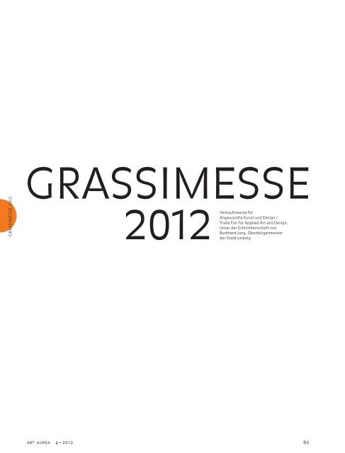 art aurea 4—2012 80 - Grassimesse