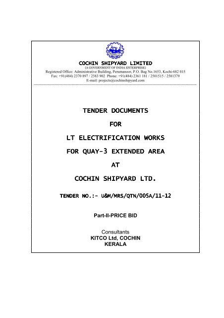 tender documents tender documents for lt ... - Tenders India