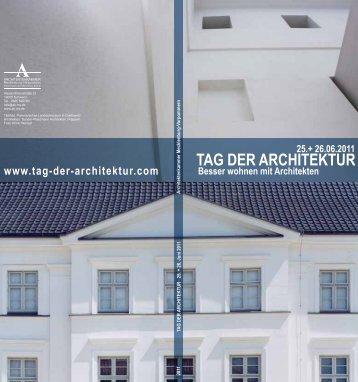 TAG DER ARCHITEKTUR Besser wohnen mit Architekten 25.+ ...
