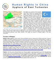 Human Rights in China Uyghurs of East Turkestan - UNPO