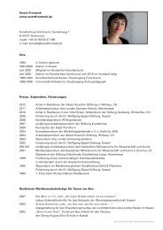 CV zum Download - Anett Frontzek