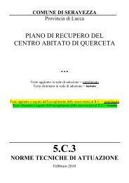 piano di recupero del centro abitato di querceta - Comune di ...