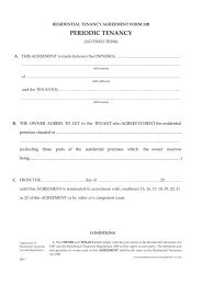Fixed term tenancy agreement (form 24a) - Department of Commerce