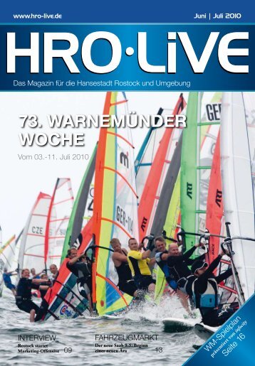 73. WARNEMüNDER WOCHE - HRO·LIFE - Das Magazin für die ...