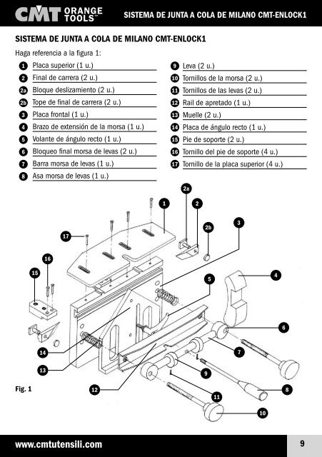 CMT-ENLOCK1 - CMT Woodworking Cutting Tools