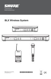 BLX Wireless User Guide - Spanish - Shure