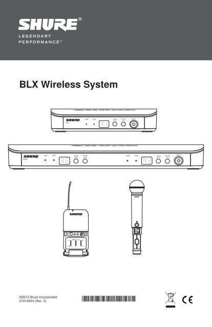 BLX Wireless User Guide - Spanish - Shure