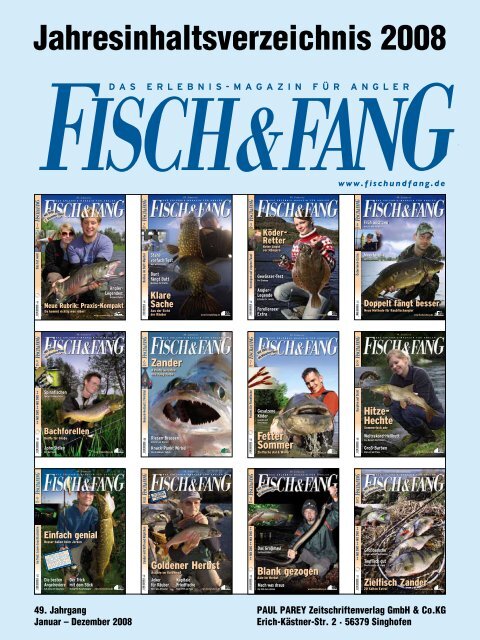 Jahresinhaltsverzeichnis 2008 - Fisch und Fang