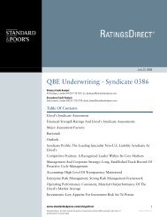 QBE Underwriting - Syndicate 0386