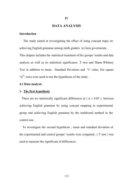 The Effect Of Using Concept Map s On Achieving English Grammar ...