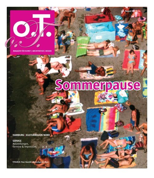 Sommerpause - Das Magazin für Kunst, Architektur und Design