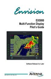 Envision EX5000 Multi-Function Display Pilot's Guide ... - Avidyne