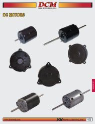 DC MOTORS - DCM Manufacturing Inc.