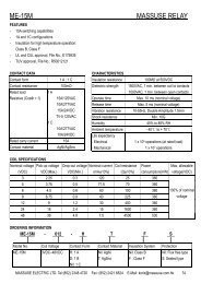 MASSUSE ME-15M-012-HTS Catalogue