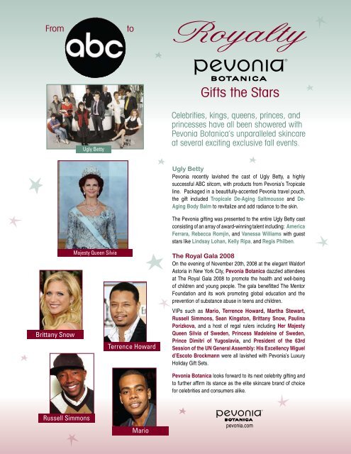 Celebrity Focus 2011 - Pevonia