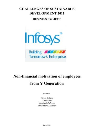 Non-financial motivation of employees from Y Generation - Fundacja ...