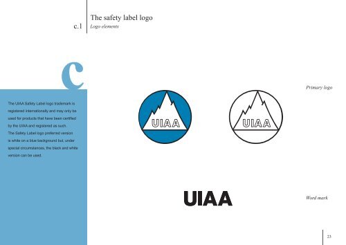 UIAA logo guidelines