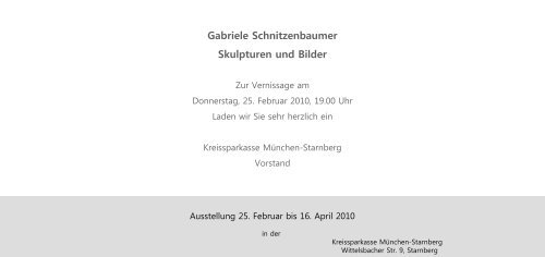 Gabriele Schnitzenbaumer Skulpturen und Bilder - galerie ...