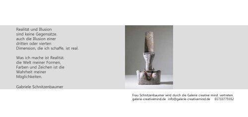 Gabriele Schnitzenbaumer Skulpturen und Bilder - galerie ...