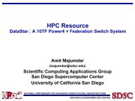 San Diego Supercomputer Center: HPC Resource—DataStar, a 10 ...