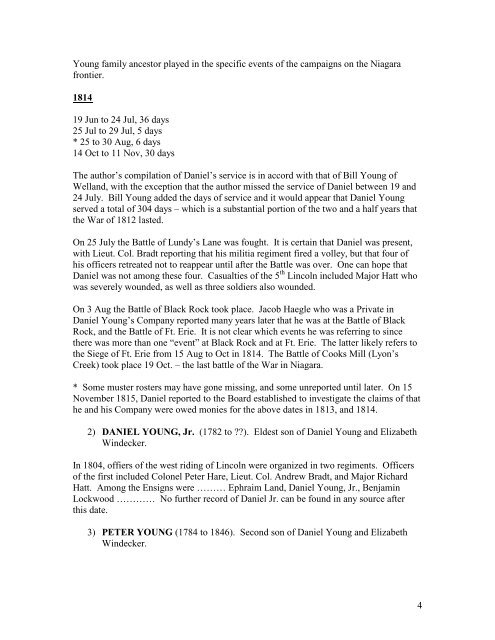 war of 1812 lincoln militia service records for the ... - Davidkfaux.org