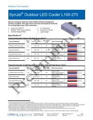 SynJet Outdoor LED Cooler L100-270 - Nuventix