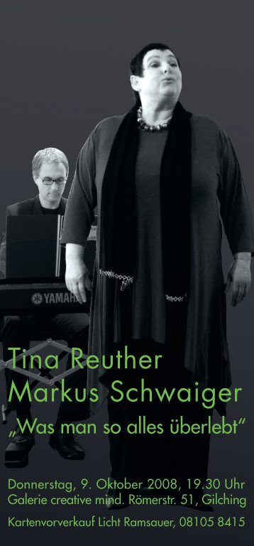 Tina Reuther Markus Schwaiger - galerie creativemind .im westend