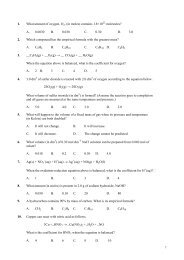 Practise question on stiochiometry