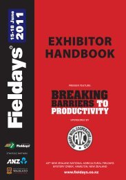 exhibitor handbook - New Zealand National Agricultural Fieldays