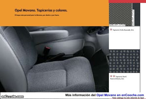 CatÃ¡logo Opel Movano - enCooche.com