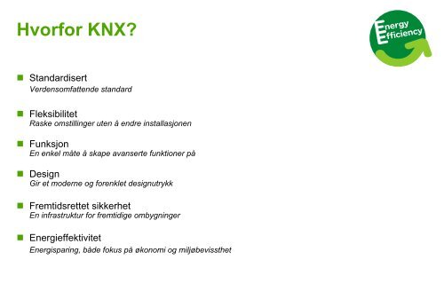 KNX styringssystem presentasjon - Schneider Electric