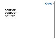 CODE OF CONDUCT - IAG