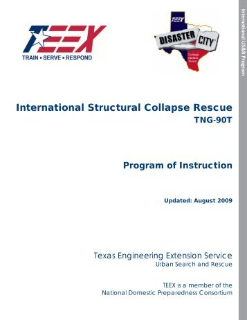 International Structural Collapse Rescue - Texas Engineering ...